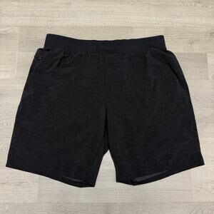 Lululemon T.H.E. Shorts Men XL Black 9" Linerless LM7AAWS